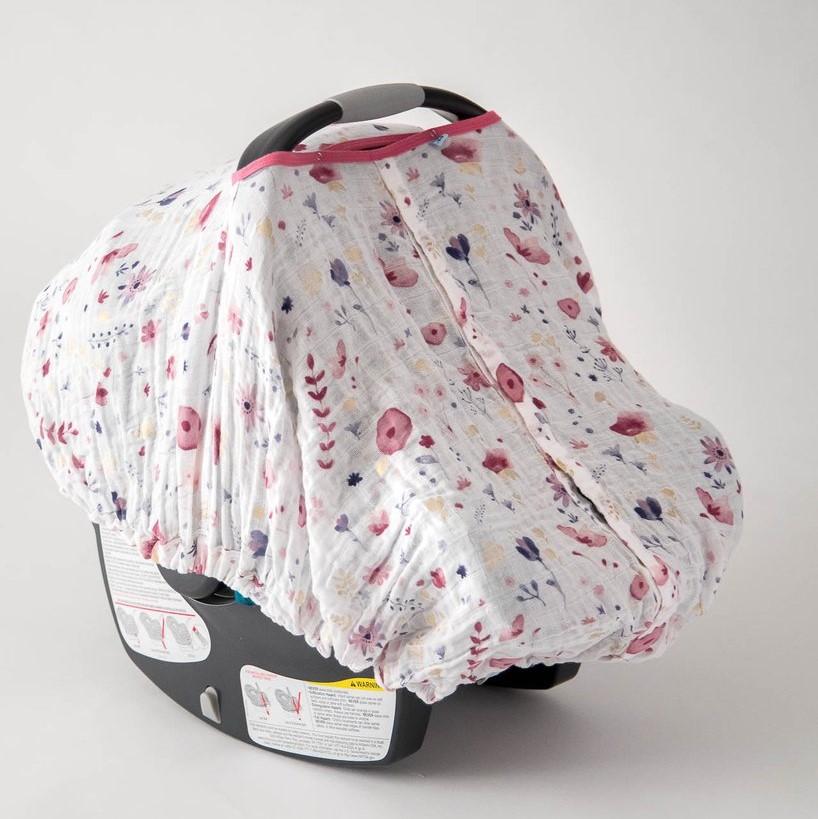 little unicorn muslin carseat cover